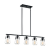 Nuvo Fixture, Pendant, 5-Light, Incandescent, 60W, 120V, A19, Medium Base, Width: 5.00 60/7104